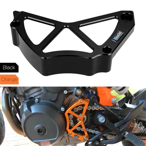 cnc chain cover|KTM 790 890 ADV R Duke Sprocket Chain Guard Cover Case .